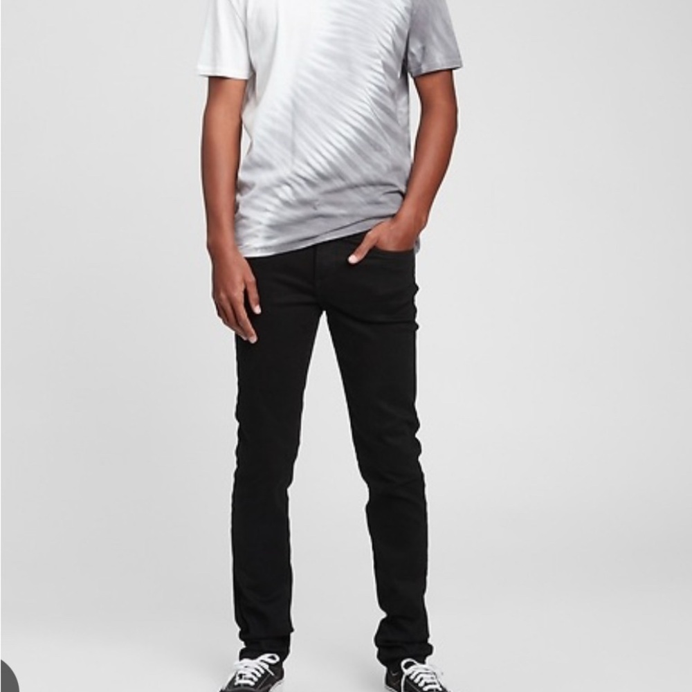 GAP NWT Teen Black Stacked Skinny Jeans size 14